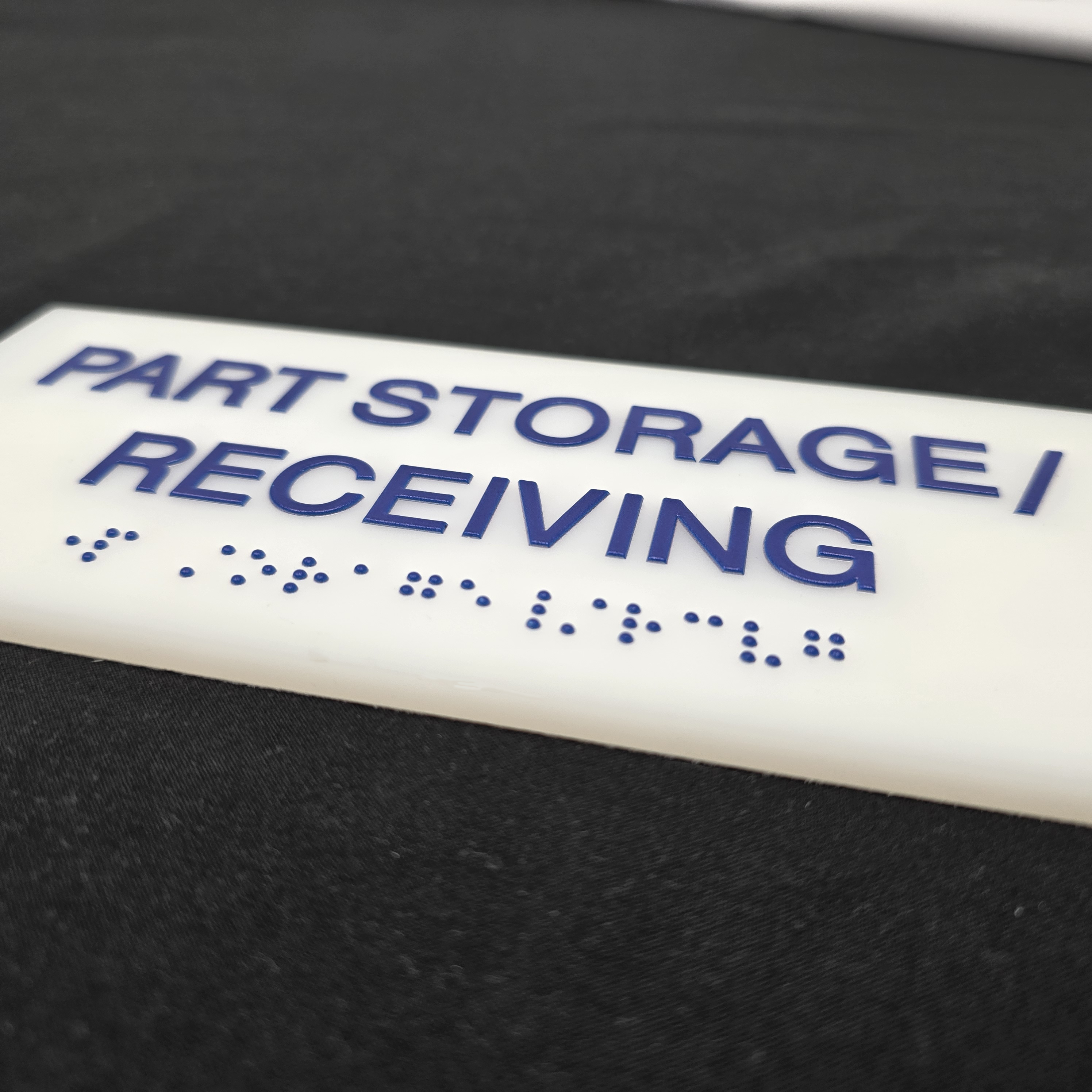 Custom Acrylic Braille Signs ADA Compliant Signage Commercial Office Door Sign