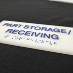 Custom Acrylic Braille Signs ADA Compliant Signage Commercial Office Door Sign
