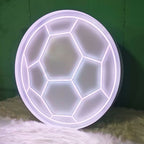 Custom Soccer Ball LED Light Sign for Sports Rooms & Events