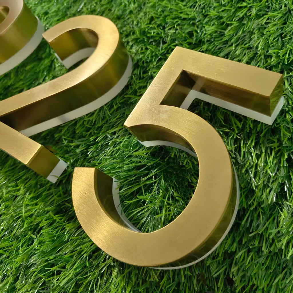 Custom Back-lit channel  Letters  LED House Numbers Illuminated Business Signs