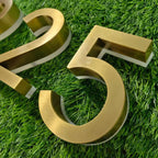 Custom Back-lit channel  Letters  LED House Numbers Illuminated Business Signs