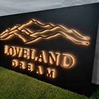 Custom Backlit Channel Letters Panel 3D Metal Halo Lit Logo Sign Indoor Outdoor Business Store Front Wall Signage