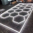 Waterproof Aluminum Hexagonal LED Lights Outdoor Wall Mount Hex LED Light for Garden Patio Deck