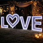 Custom RGB Neon Marquee Letters LOVE U MOM for Mother's Day Decor