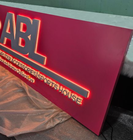 Custom 3D Backlit Channel Letters | LED Storefront Wall Logo Sign