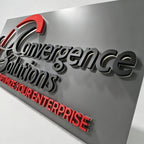 Custom 3D Metal Backlit Letters with Panel | Modern House Name Decor