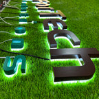Custom LED Backlit Stainless steel Channel letters |Illuminated Company Logo Sign
