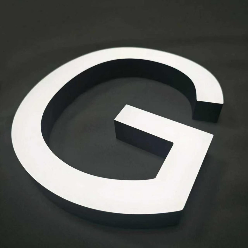Custom Front-lit Acrylic Letters,Straight Edge，Business Storefront & Office Branding
