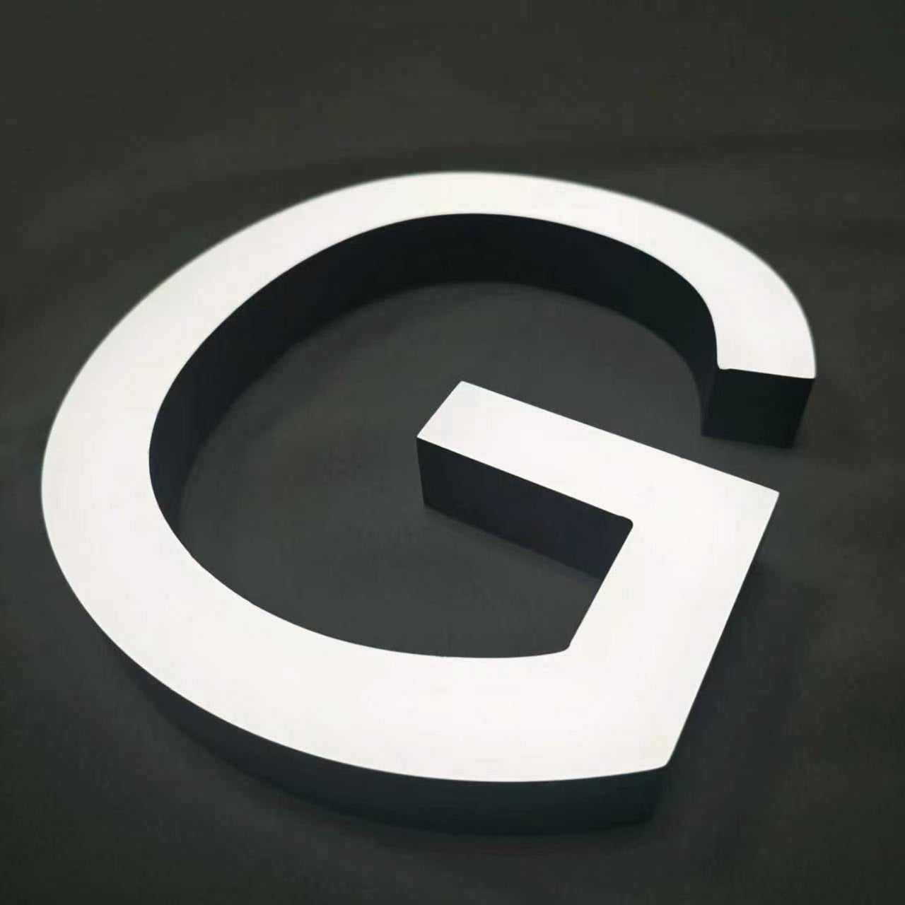 Custom Front-lit Acrylic Letters,Straight Edge，Business Storefront & Office Branding