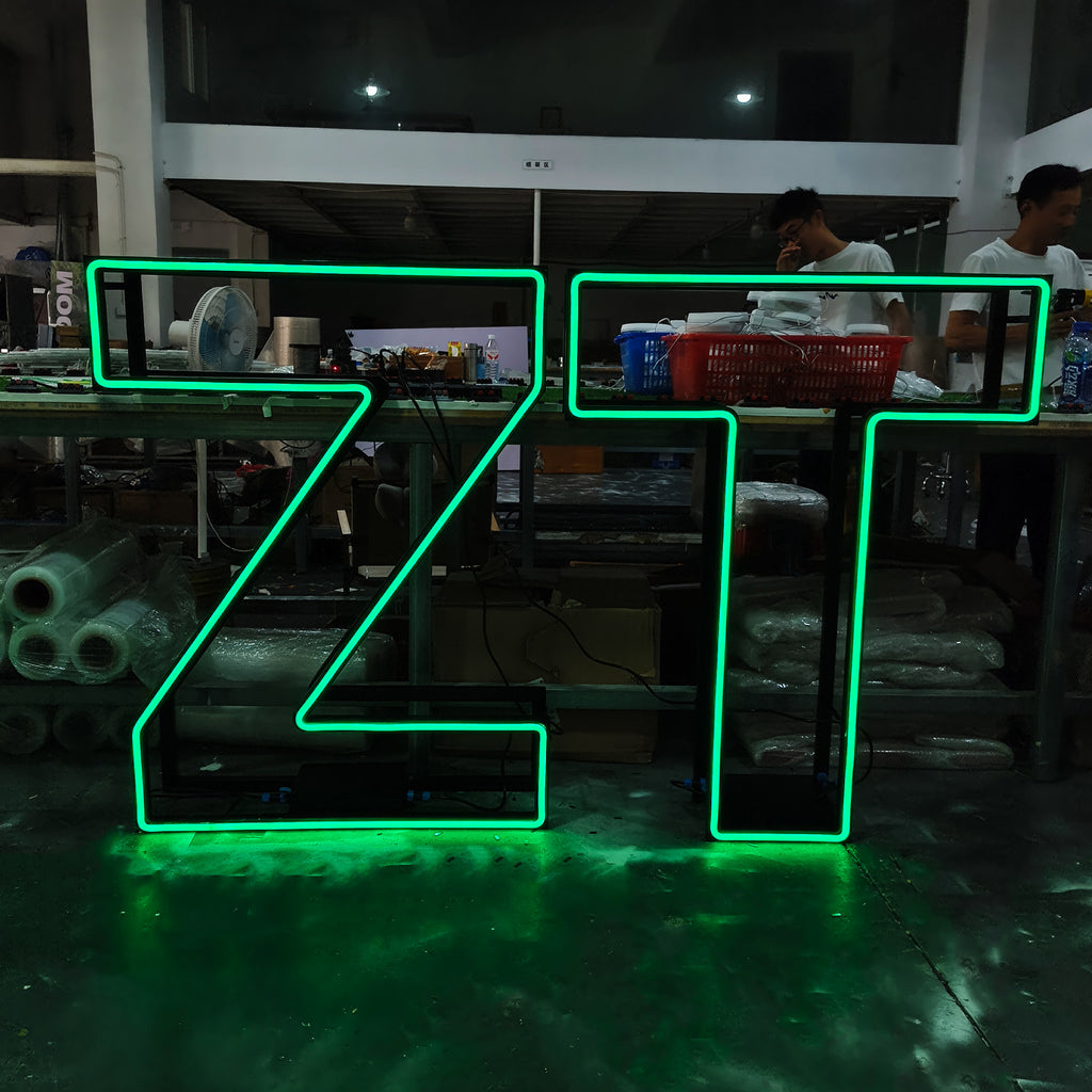 Custom RGB Neon Frame Marquee Letters | Large Metal Frame LED Marquee Sign for Event Decor