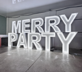 Merry Party LED Marquee Sign | Large Light Letters for Weddings & Parties