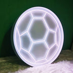 Custom Soccer Ball LED Light Sign for Sports Rooms & Events