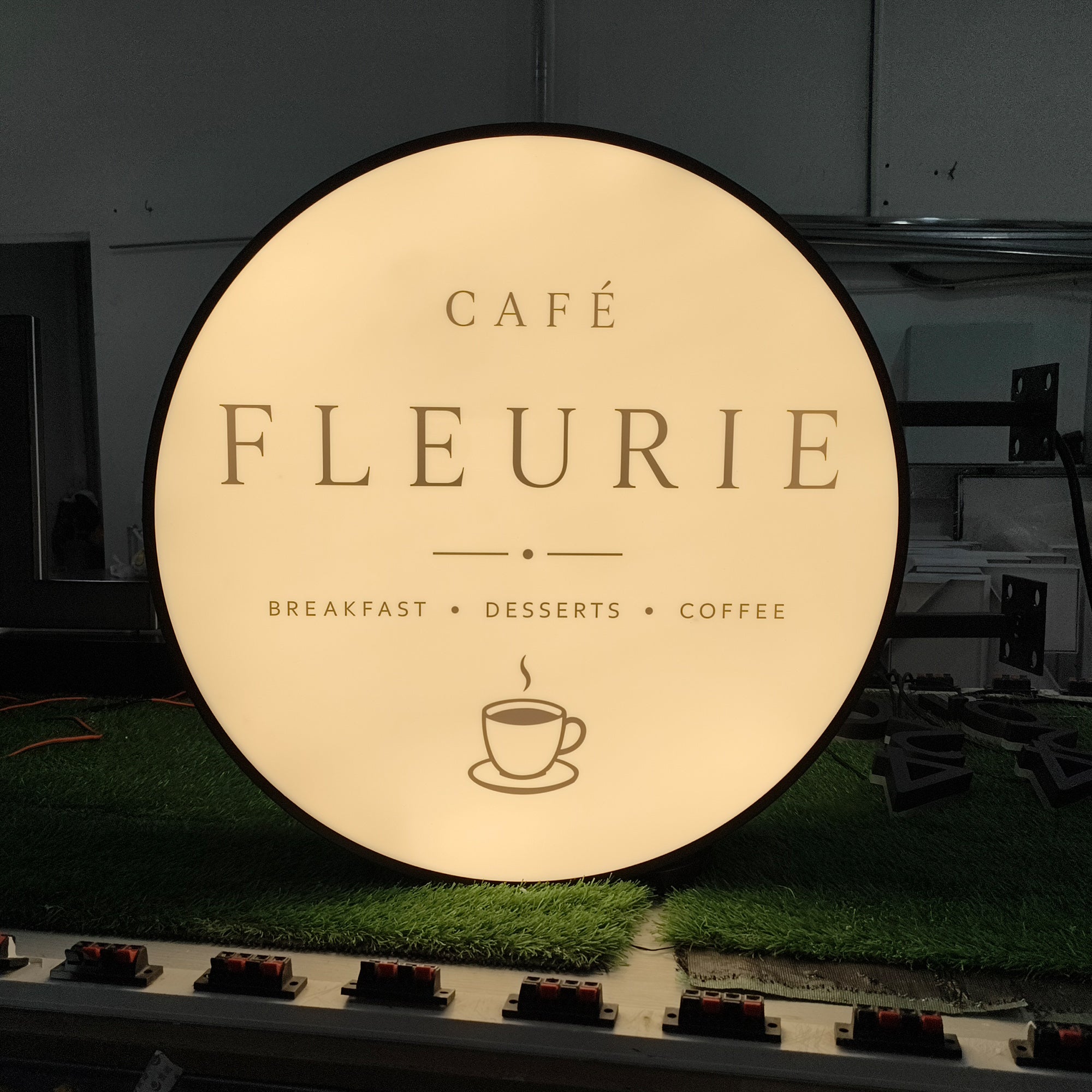 Custom Double-Sided Blade LED Light Box | Outdoor Storefront Projecting Sign