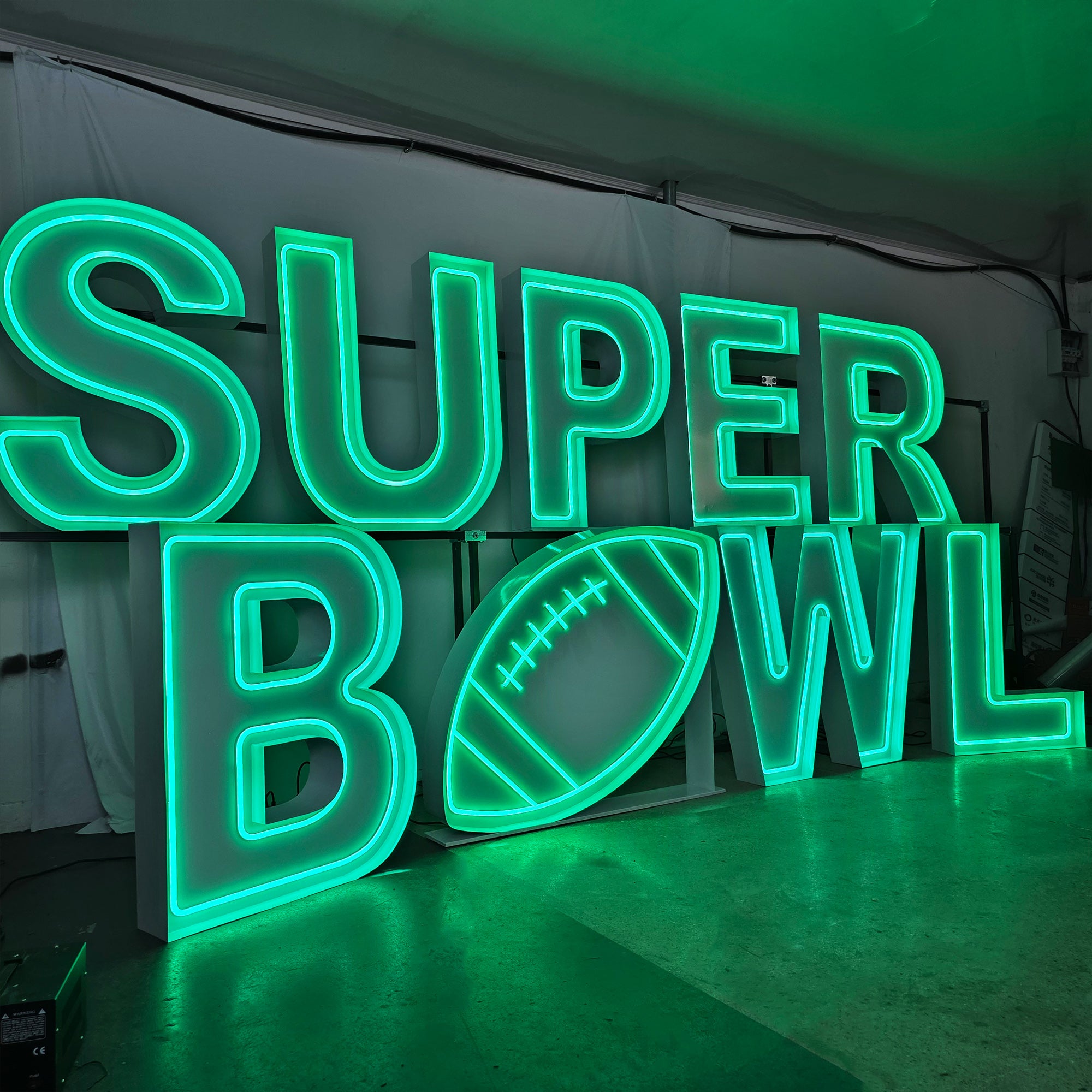 Custom Super Bowl Marquee Letters | LED Neon Game Day Party Decor