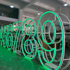 Foldable Metal Neon Marquee Number 18 Portable LED Event Display