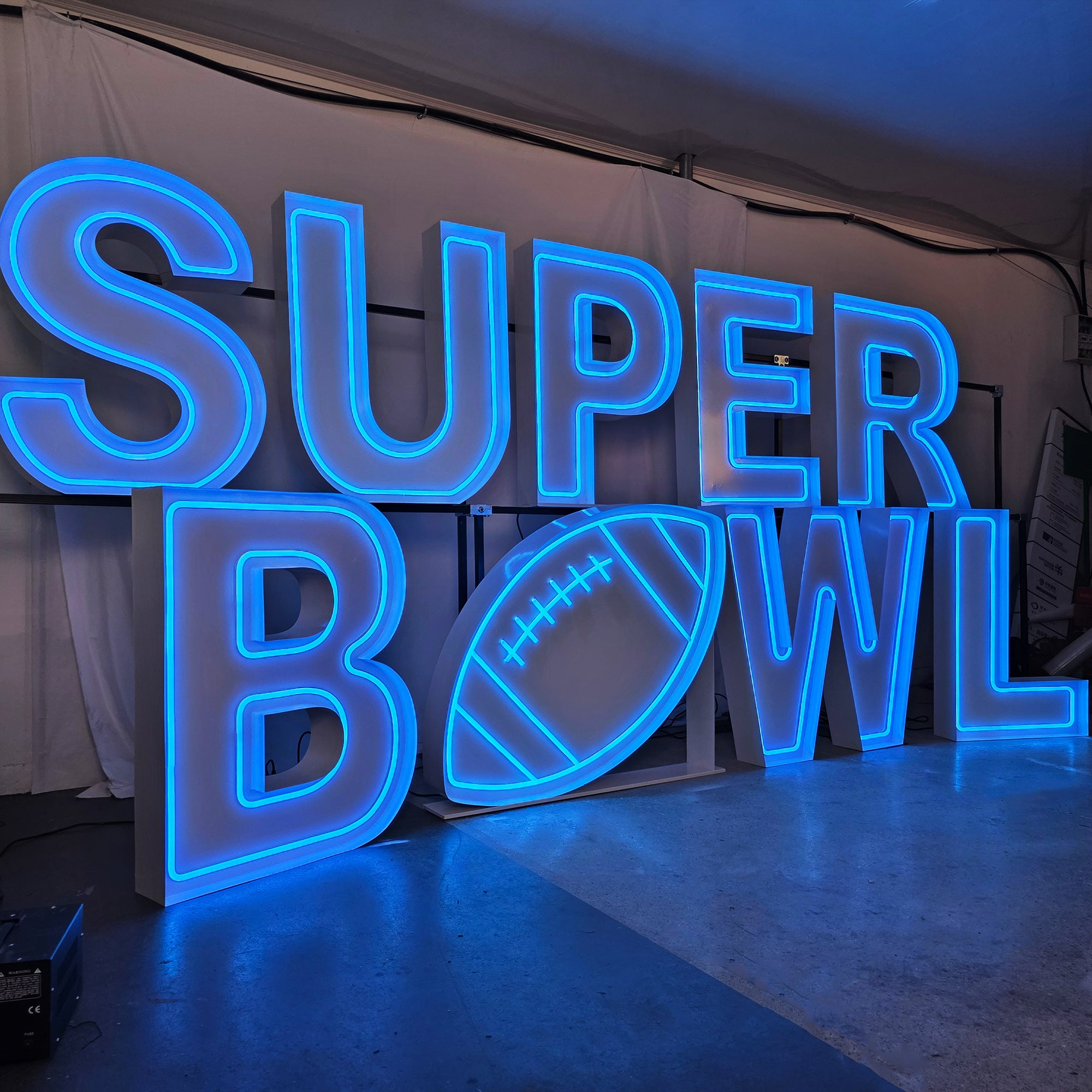 Custom Super Bowl Marquee Letters | LED Neon Game Day Party Decor