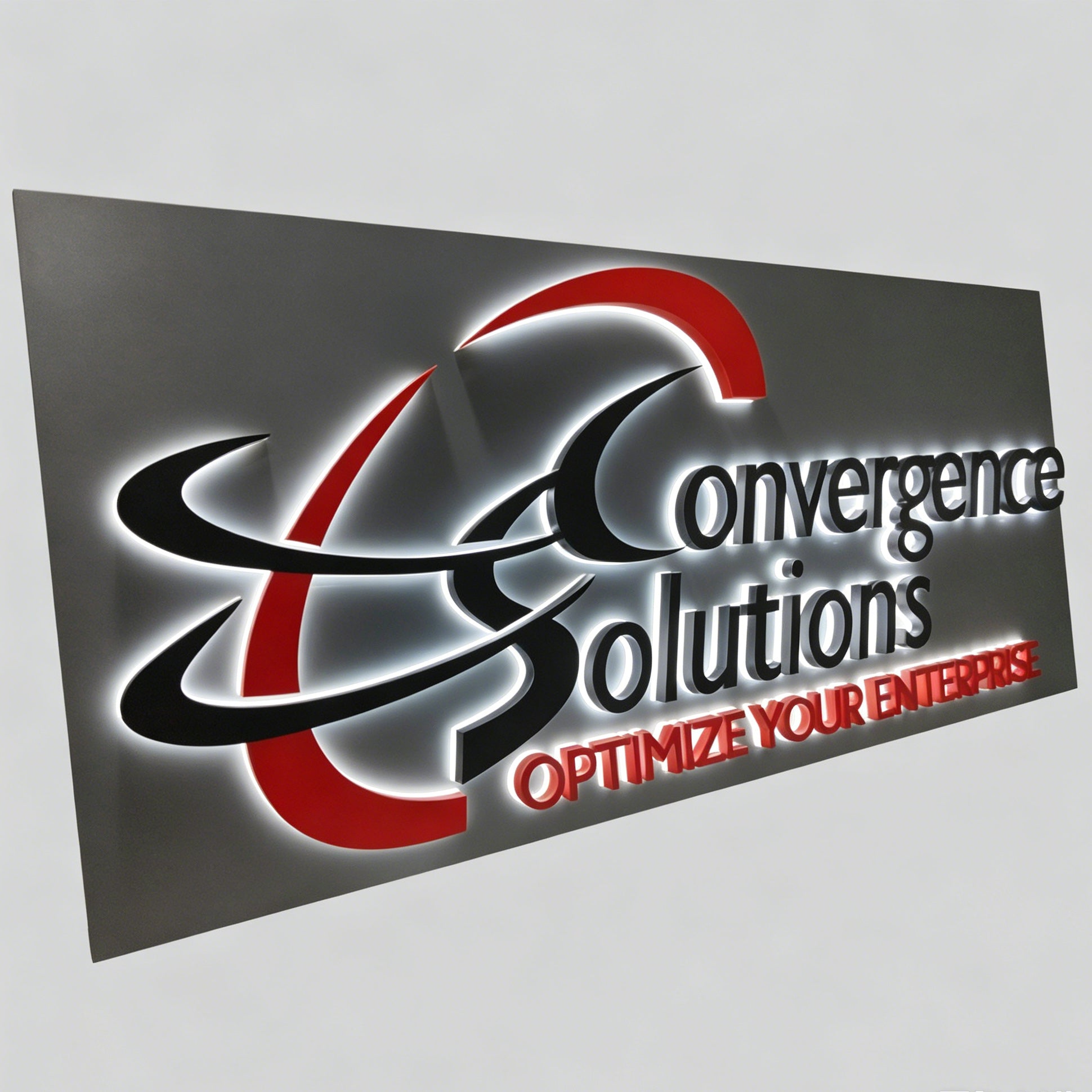 Custom 3D Metal Backlit Letters with Panel | Modern House Name Decor
