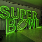 Custom Super Bowl Marquee Letters | LED Neon Game Day Party Decor