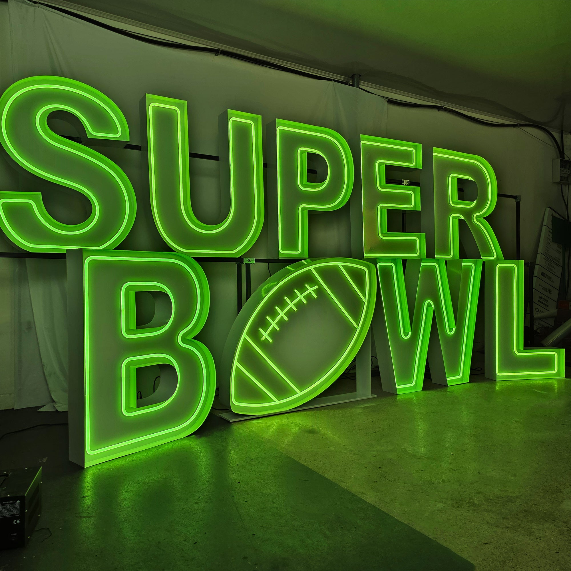 Custom Super Bowl Marquee Letters | LED Neon Game Day Party Decor