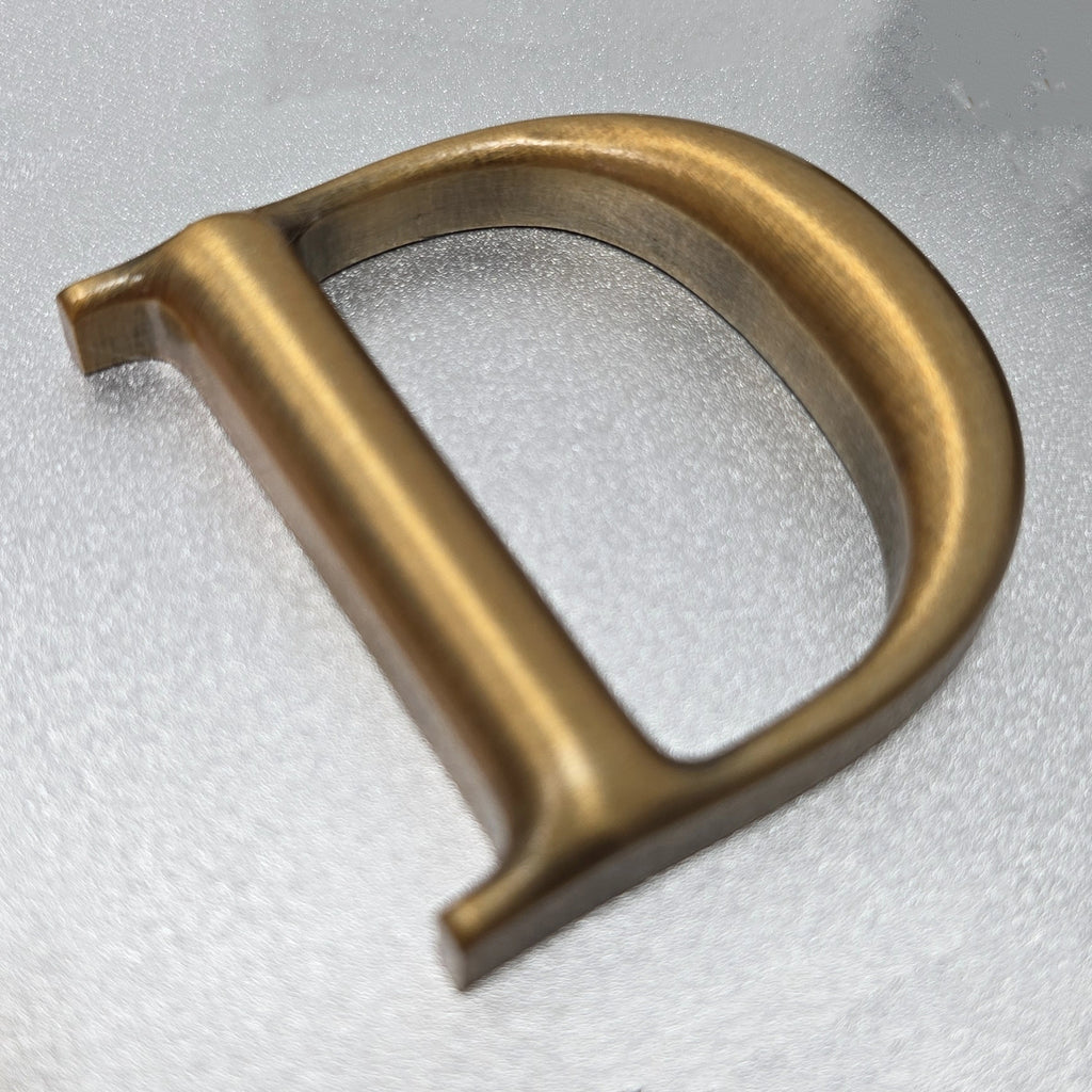 Custom Aluminum Spherical 3D Characters Antique Bronze Rounded Metal 3D Letters Numbers Business Store Wall Logo Sign