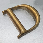Custom Aluminum Spherical 3D Characters Antique Bronze Rounded Metal 3D Letters Numbers Business Store Wall Logo Sign