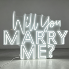 Custom Will You Marry Me Flexible Neon Sign Personalized LED Neon Light for Wedding Proposal Engagement Party Wall Decor