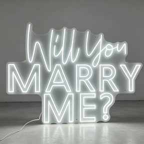 Custom Will You Marry Me Flexible Neon Sign Personalized LED Neon Light for Wedding Proposal Engagement Party Wall Decor