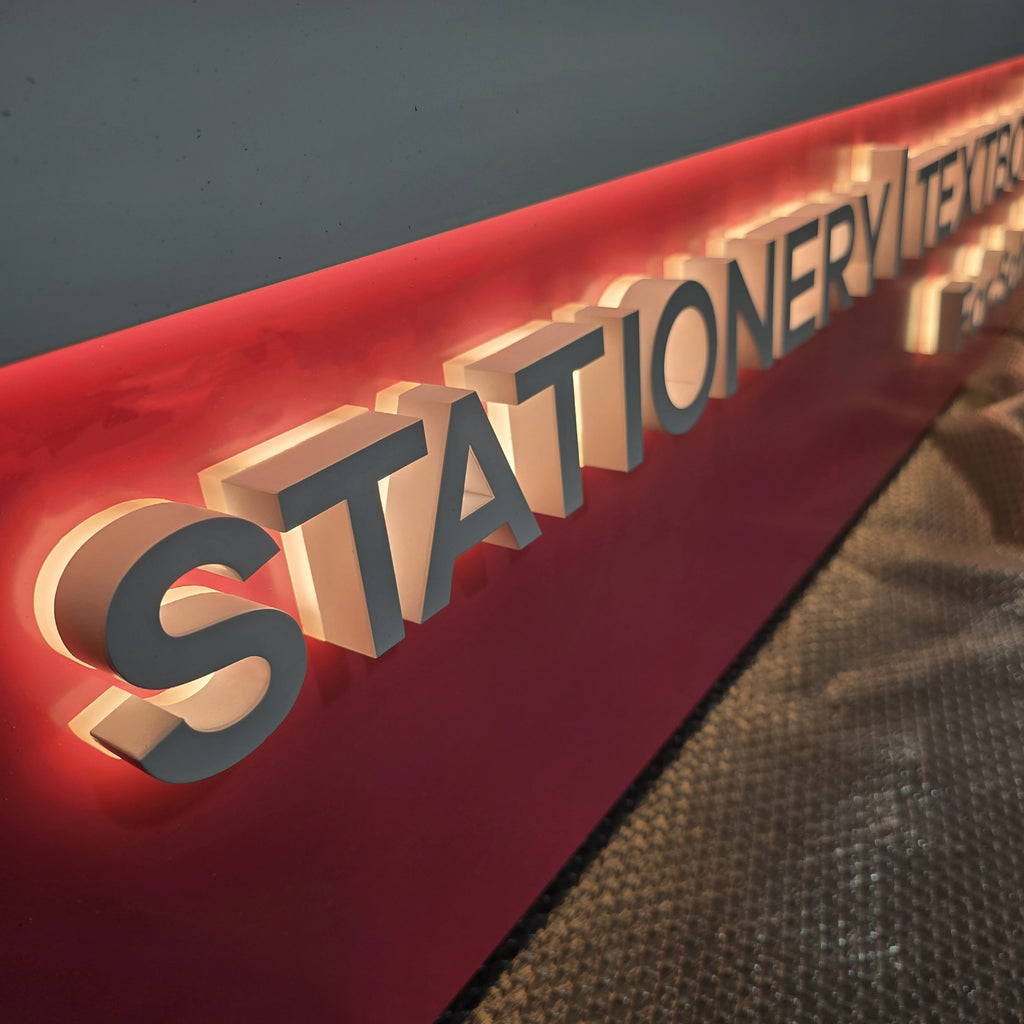 Custom 3D Backlit Channel Letters | LED Storefront Wall Logo Sign