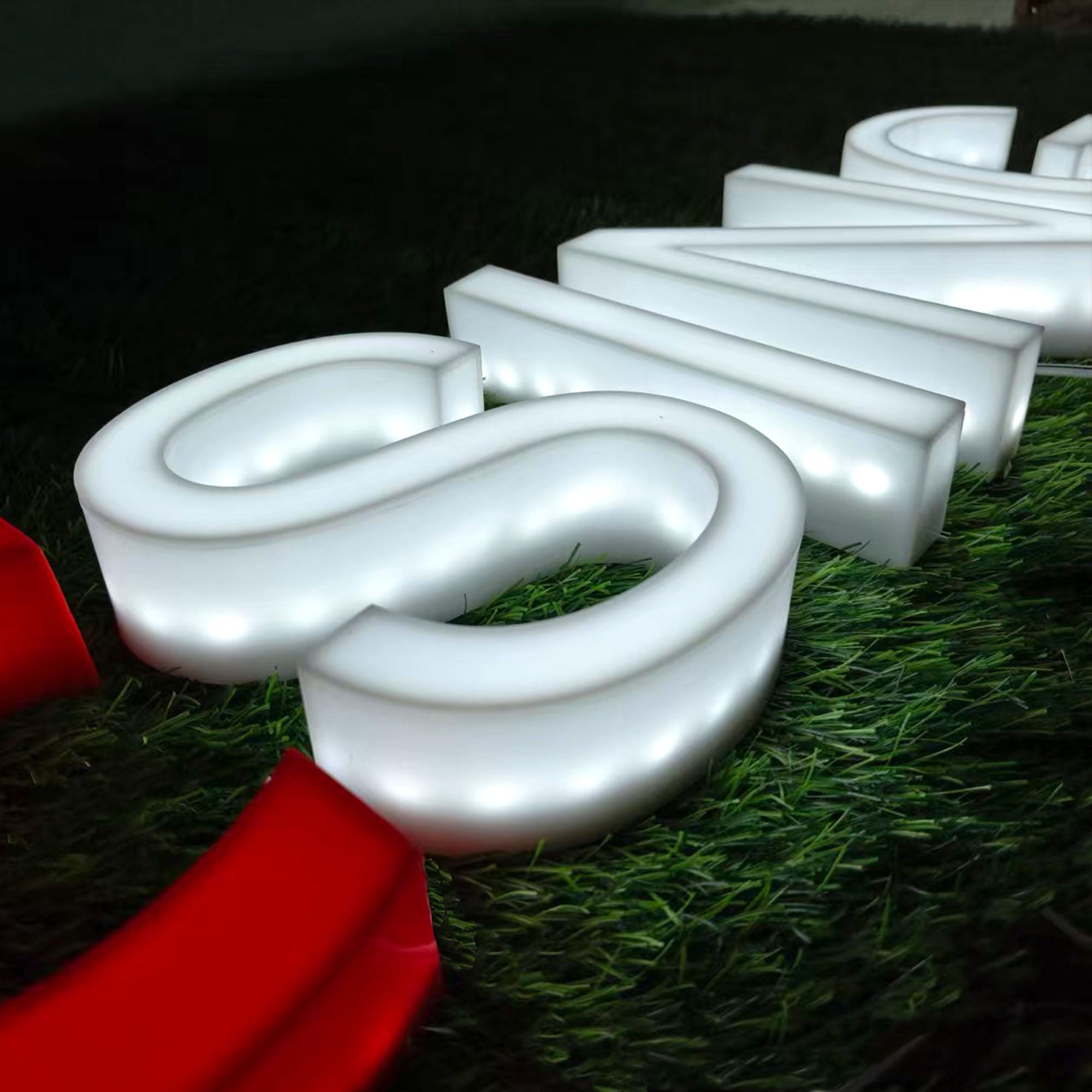 Custom Illuminated Acrylic Channel Letters | 3D Glowing Brand Sign for Business