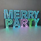 Merry Party LED Marquee Sign | Large Light Letters for Weddings & Parties