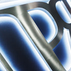 Custom Backlit Channel Letters | Black Brushed Finish | Storefront Signs and Business Branding
