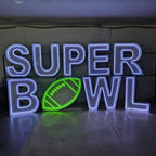 Custom Super Bowl Marquee Letters | LED Neon Game Day Party Decor