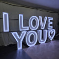 LOVE YOU Marquee Letters | LED Neon Event Letters for Weddings & Proposals