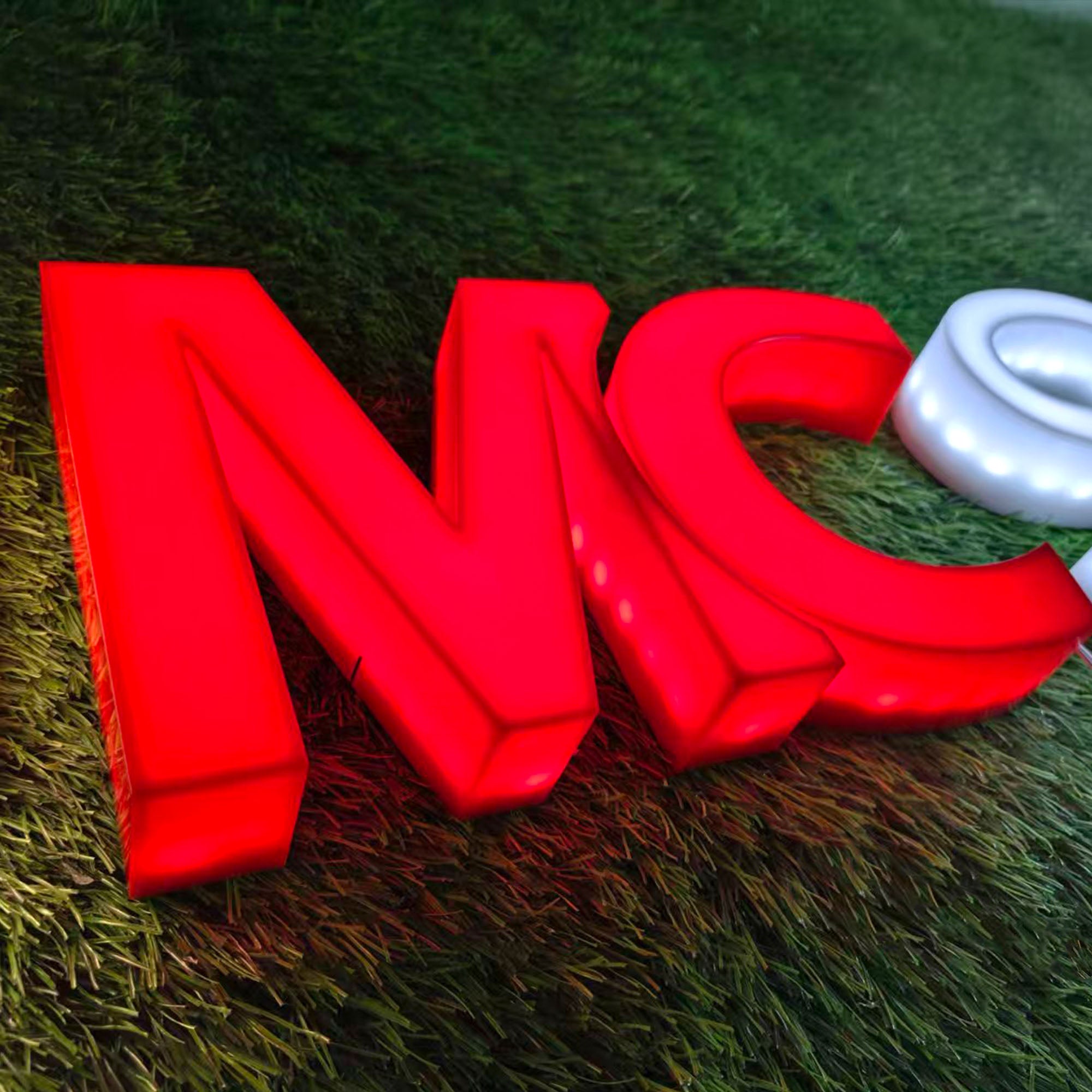 Custom Illuminated Acrylic Channel Letters | 3D Glowing Brand Sign for Business