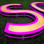 Custom 3D Printed Front & Edge Lit Channel Letters | Outdoor Storefront LED Logo Sign