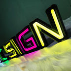 Custom Open-Face Channel Letters|Exposed LED Storefront Business Sign