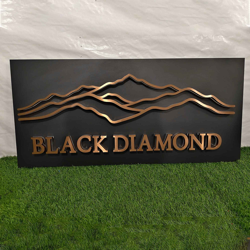 Custom Backlit Channel Letters Panel 3D Metal Halo Lit Logo Sign Indoor Outdoor Business Store Front Wall Signage