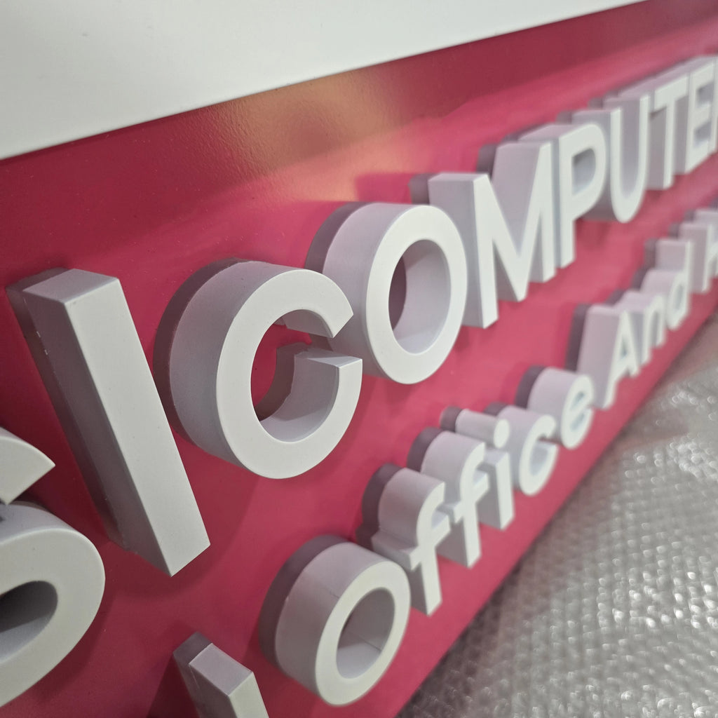 Custom 3D Backlit Channel Letters | LED Storefront Wall Logo Sign