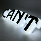 Custom Full Side-Lit Acrylic Letters, Metal Face LED Sign Letters for Storefront & Office Branding