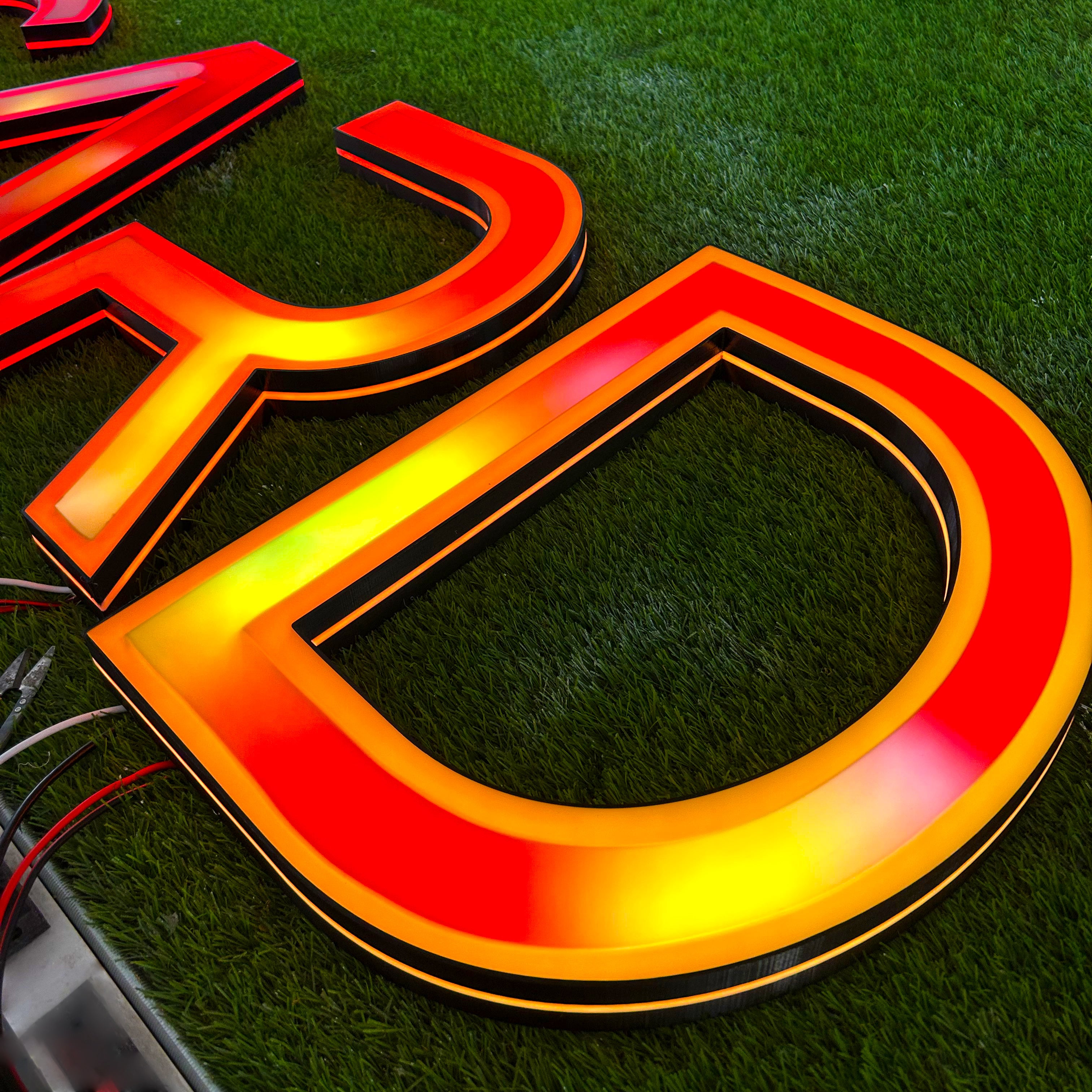 Custom RGB 3D Printed Channel Letters | Storefront &Commercial Signs