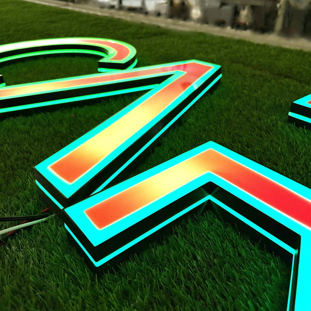 Custom RGB 3D Printed Channel Letters | Storefront &Commercial Signs