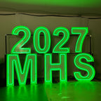 RGB Neon Marquee Letters|Large Light Up Sign|Outdoor Event Sign