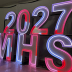 RGB Neon Marquee Letters|Large Light Up Sign|Outdoor Event Sign