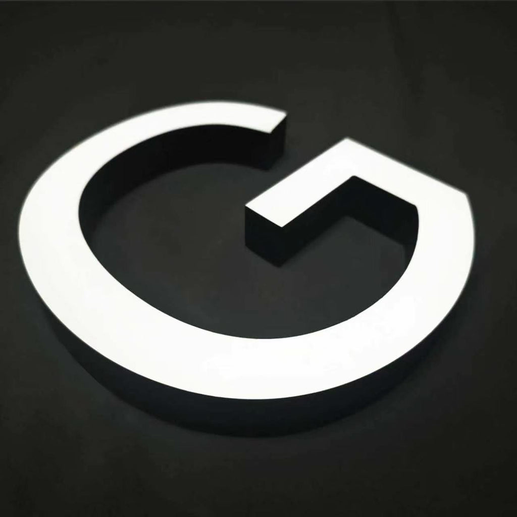 Custom Front-lit Acrylic Letters,Straight Edge，Business Storefront & Office Branding