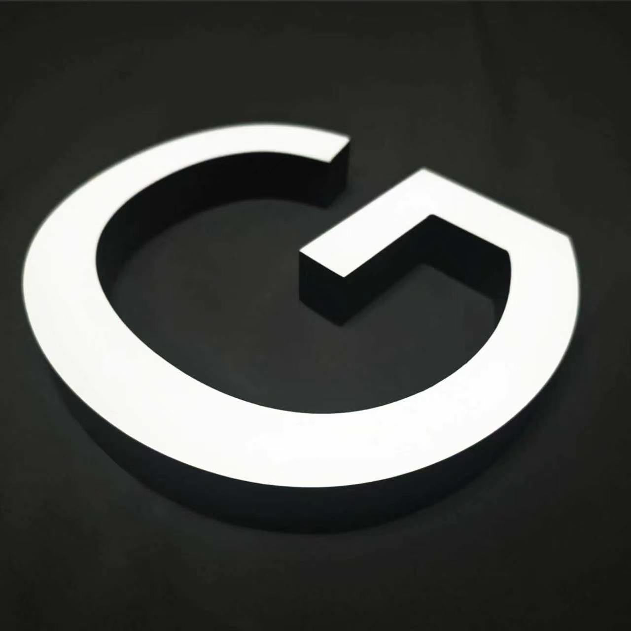 Custom Front-lit Acrylic Letters,Straight Edge，Business Storefront & Office Branding