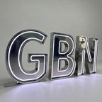 Custom Mirror RGB LED Channel Letters | Color Changing Sign Letters