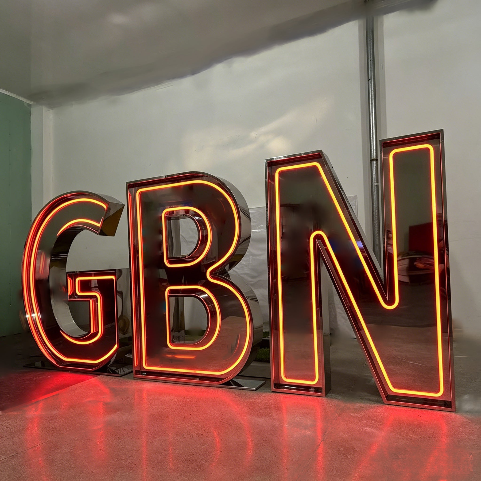 Custom Mirror RGB LED Channel Letters | Color Changing Sign Letters