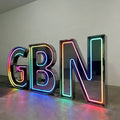 Custom Mirror RGB LED Channel Letters | Color Changing Sign Letters
