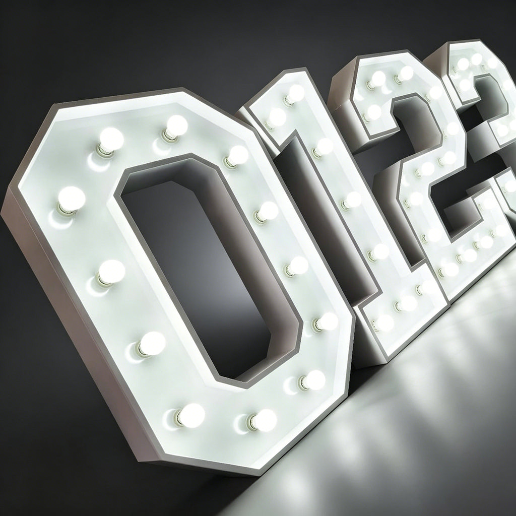 Custom LED Number Bulb Marquee Letters – Birthday, Graduation & Parties