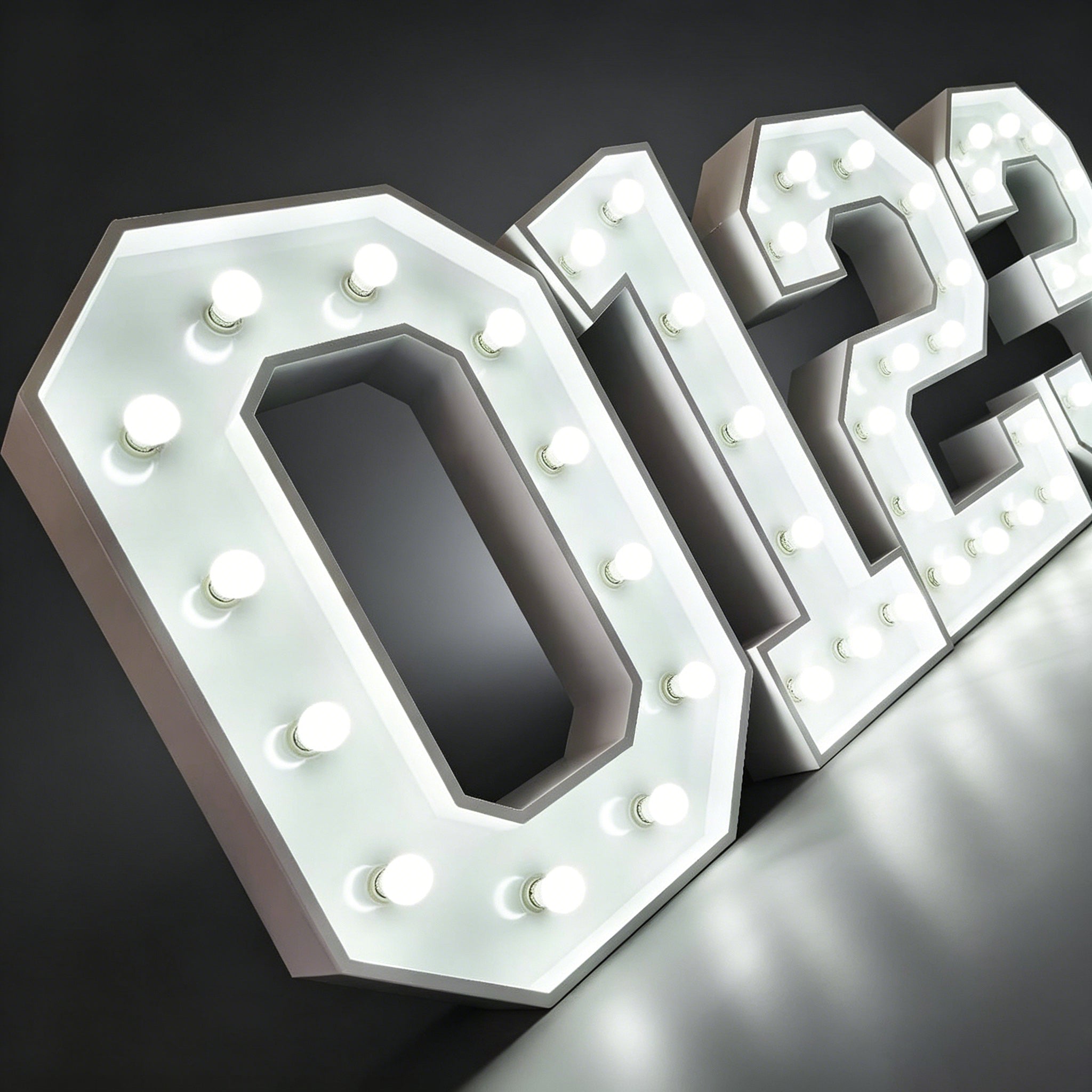 Custom LED Number Bulb Marquee Letters – Birthday, Graduation & Parties